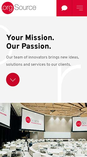 orgSource Mobile Homepage